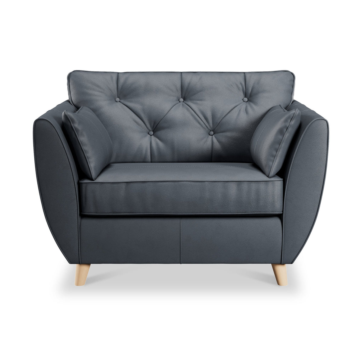 Edison Leather Snuggler Chair