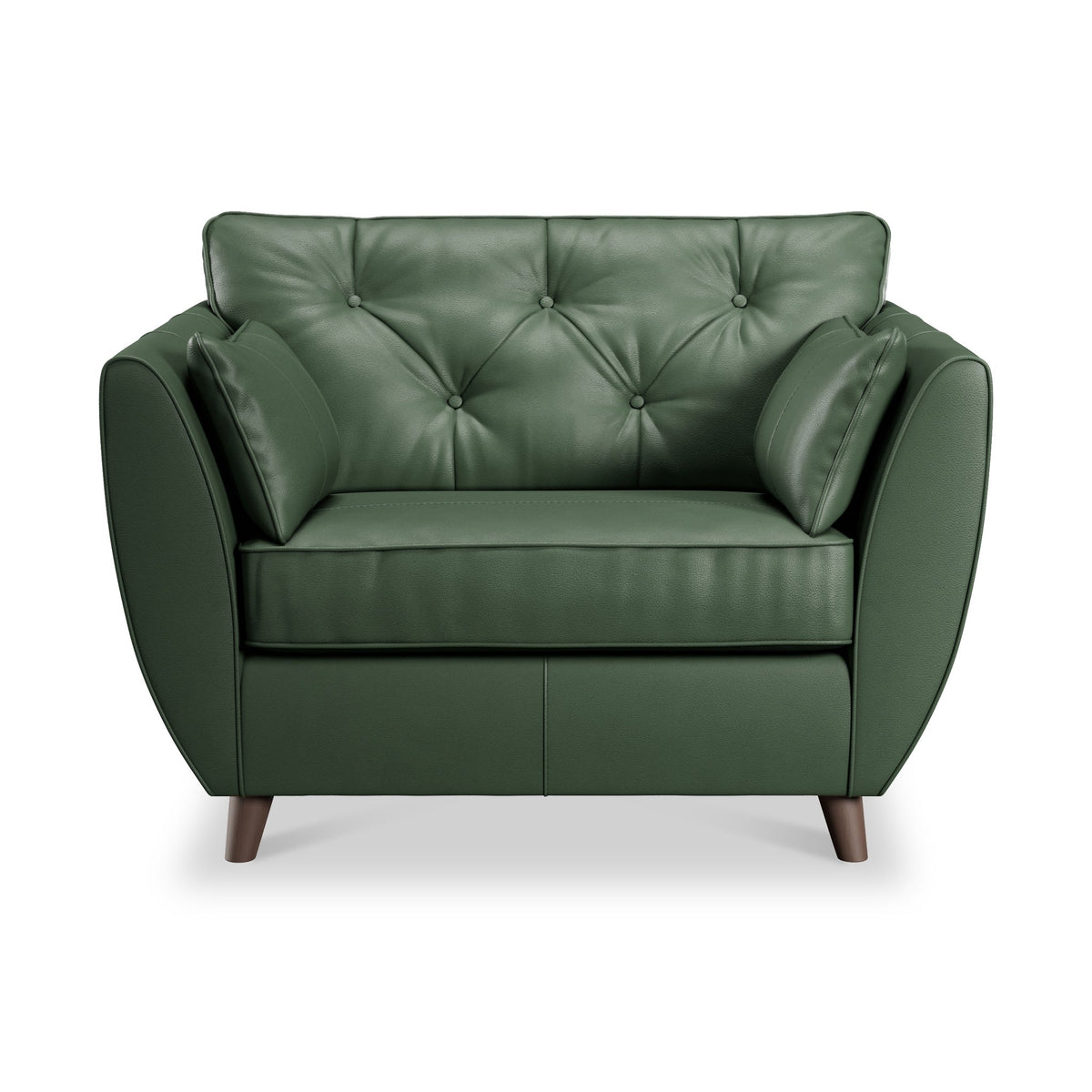 Edison Leather Snuggler Chair