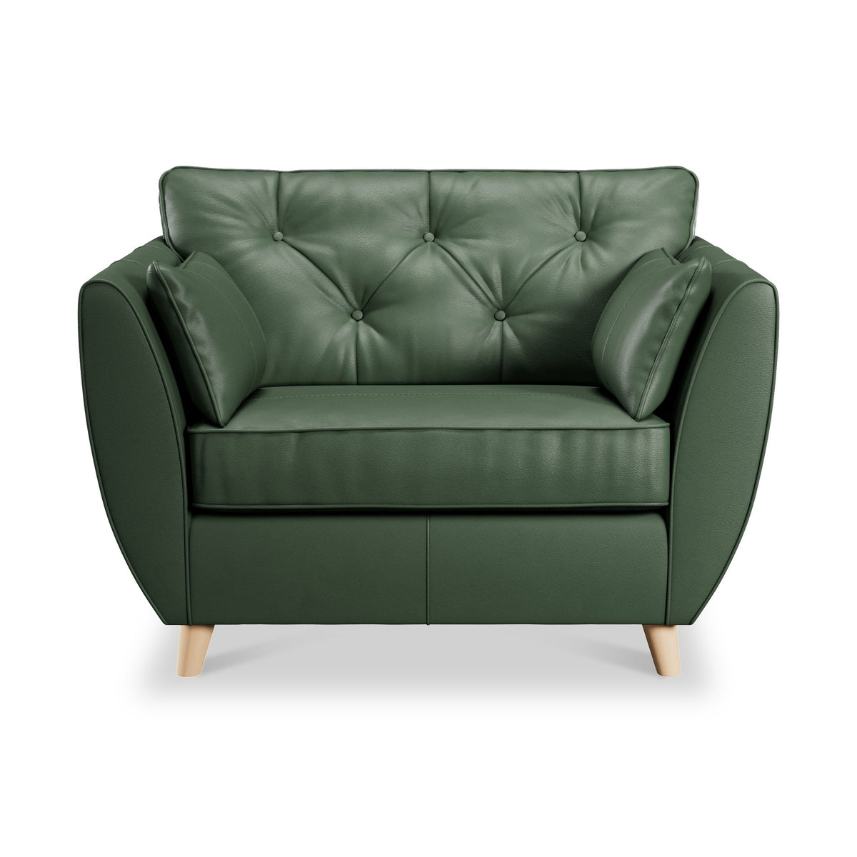 Edison Leather Snuggler Chair