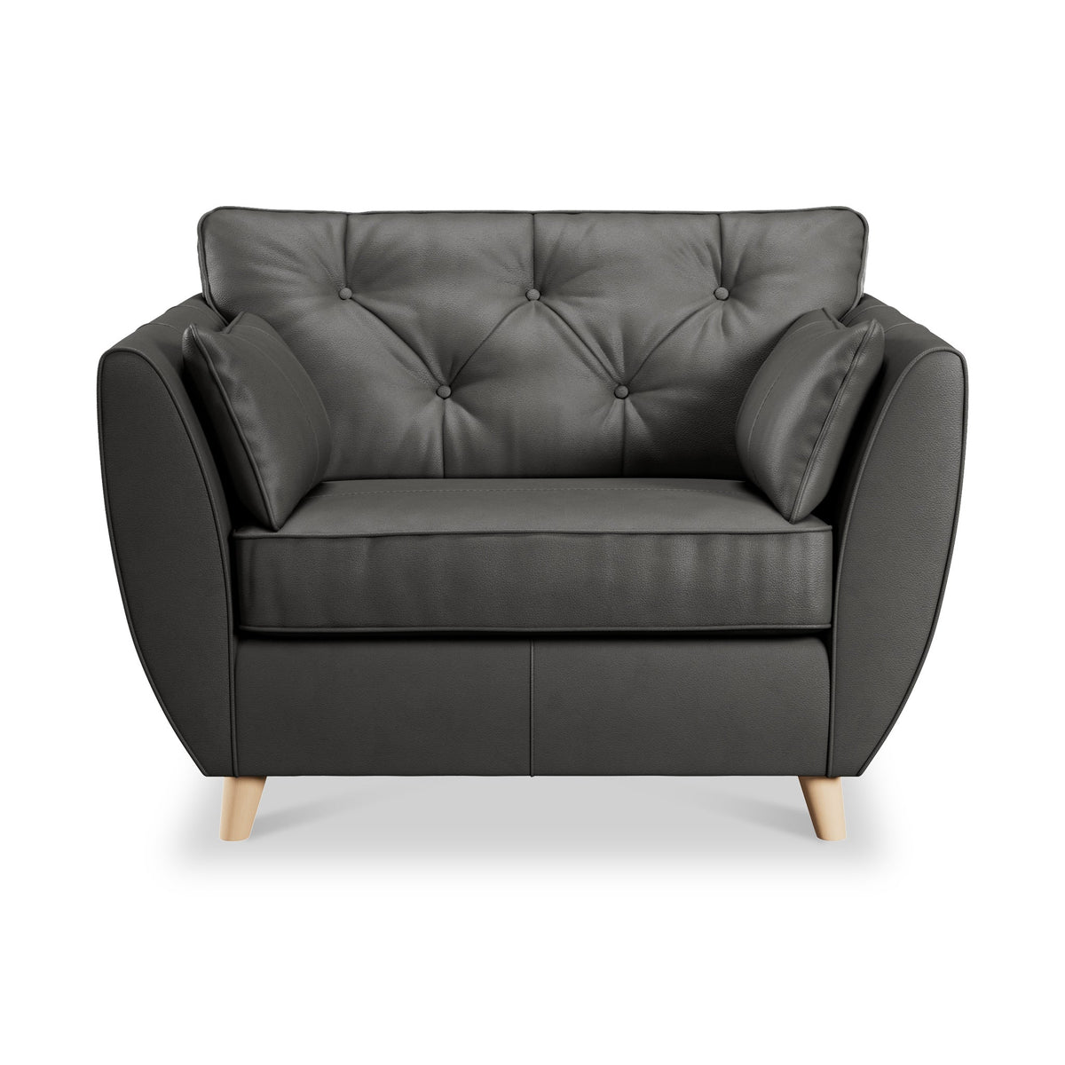 Edison Leather Snuggler Chair