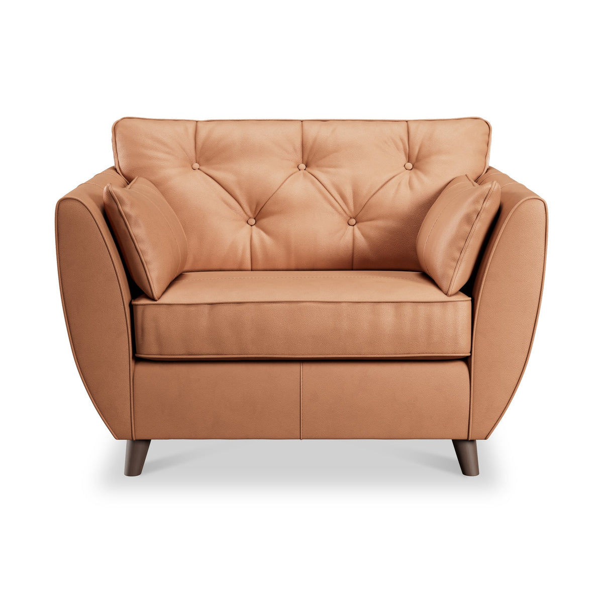 Edison Leather Snuggler Chair