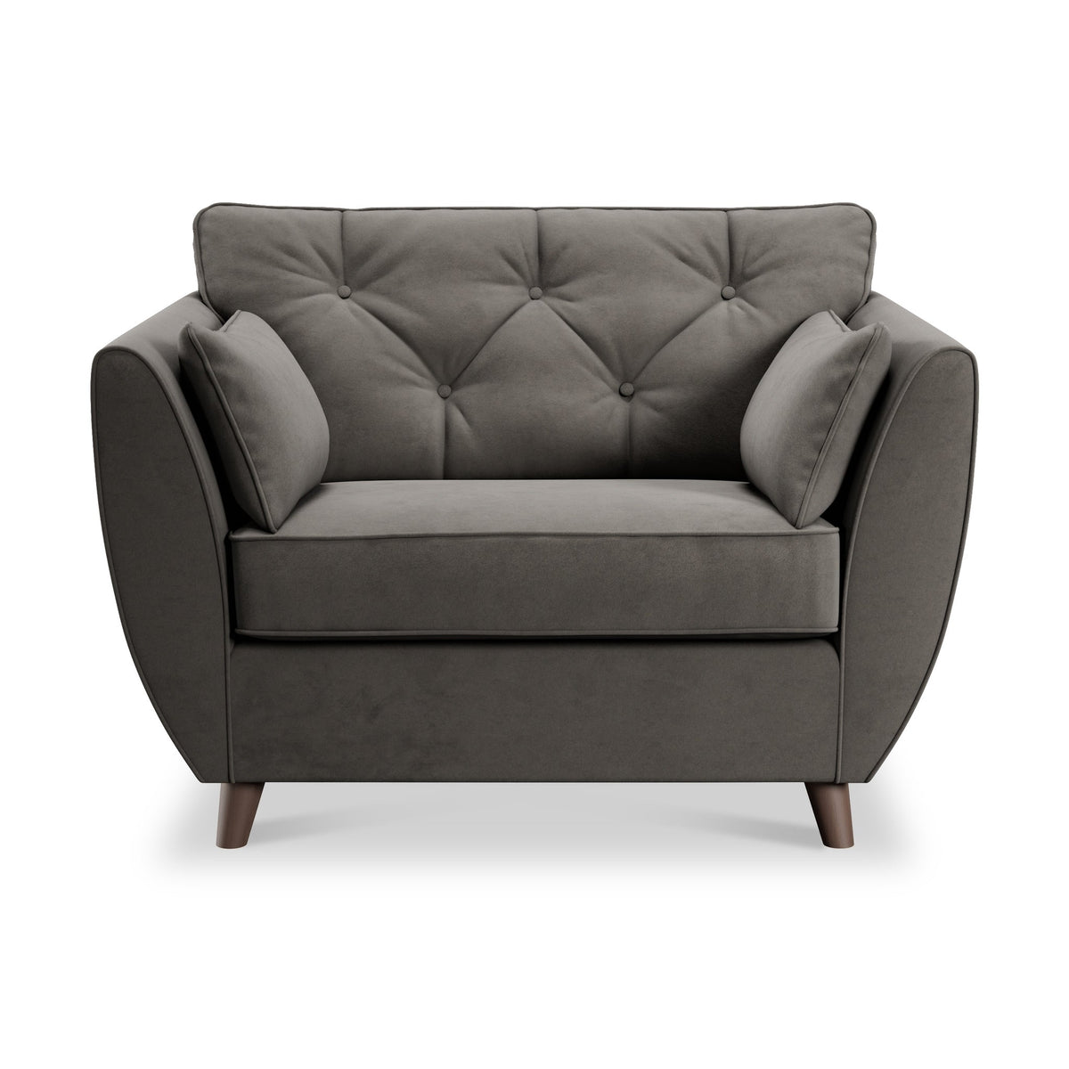Edison Velvet Snuggler Chair