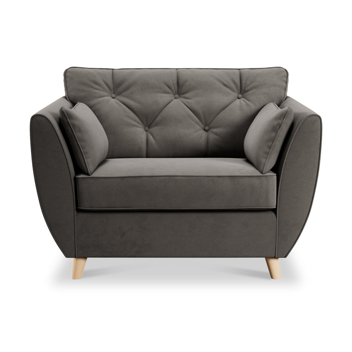 Edison Velvet Snuggler Chair