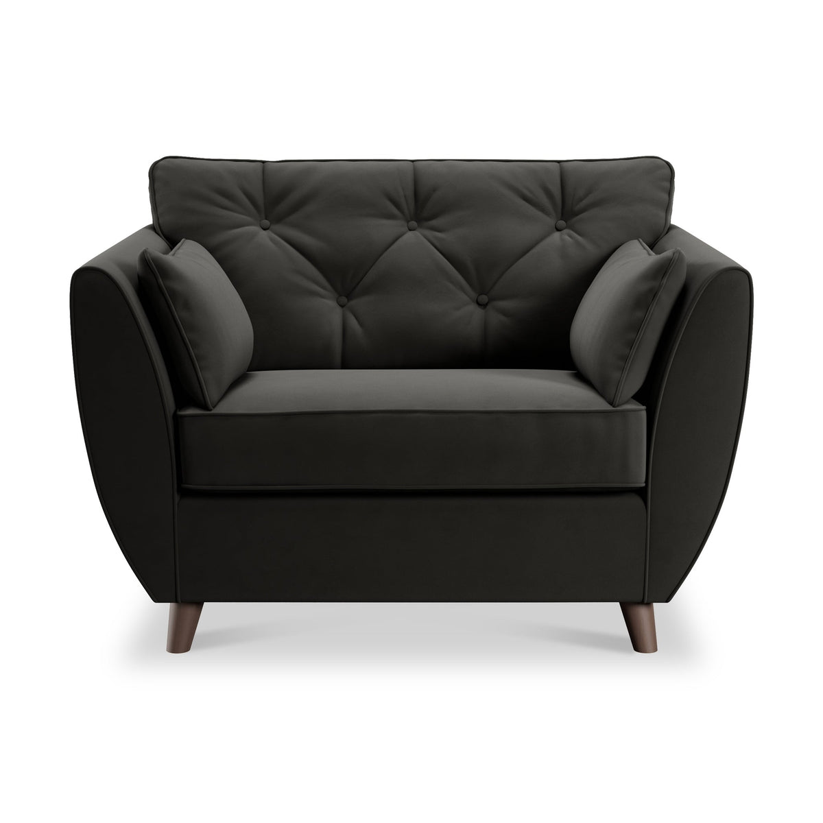 Edison Velvet Snuggler Chair