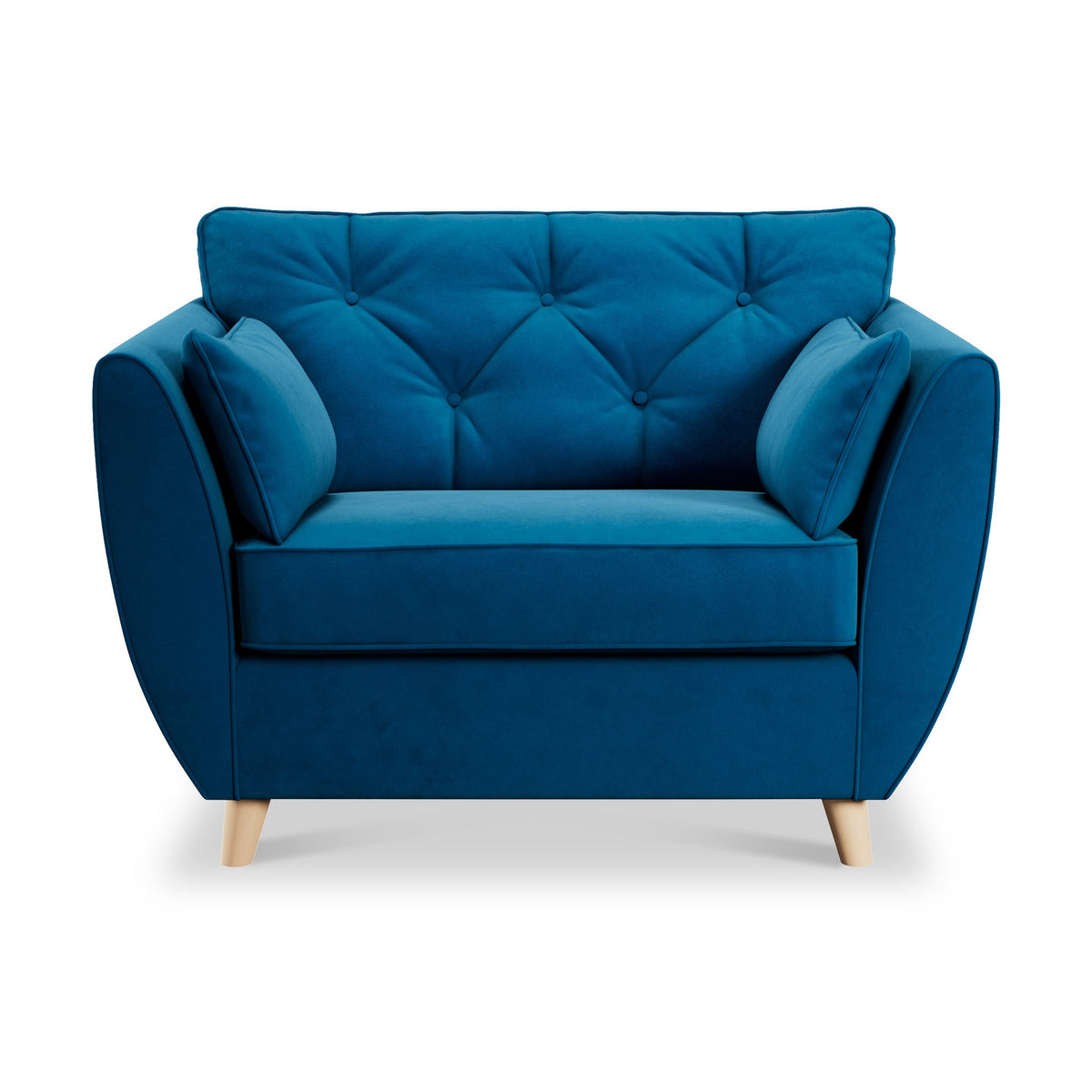 Edison Velvet Snuggler Chair