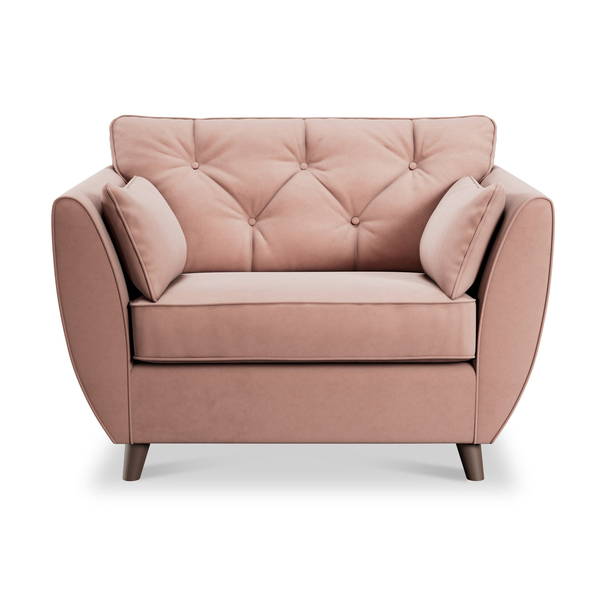 Edison Velvet Snuggler Chair