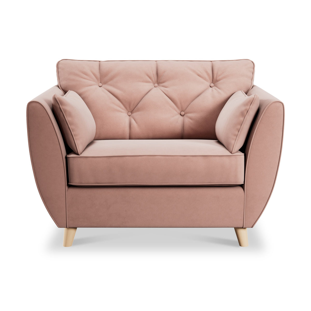 Edison Velvet Snuggler Chair