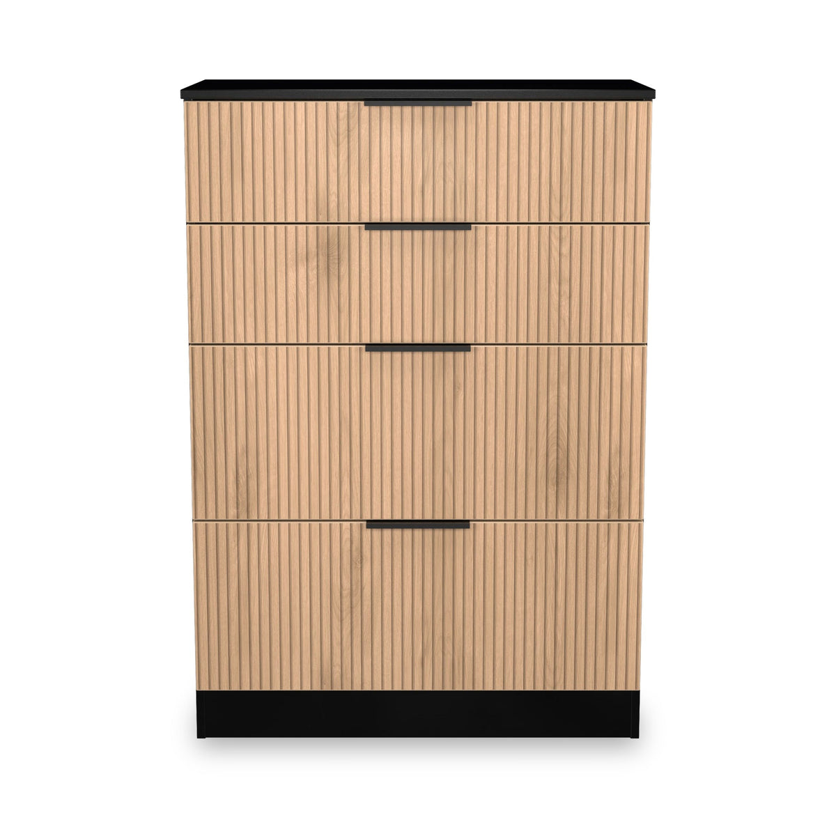 Jago Slatted Effect 4 Drawer Deep Chest
