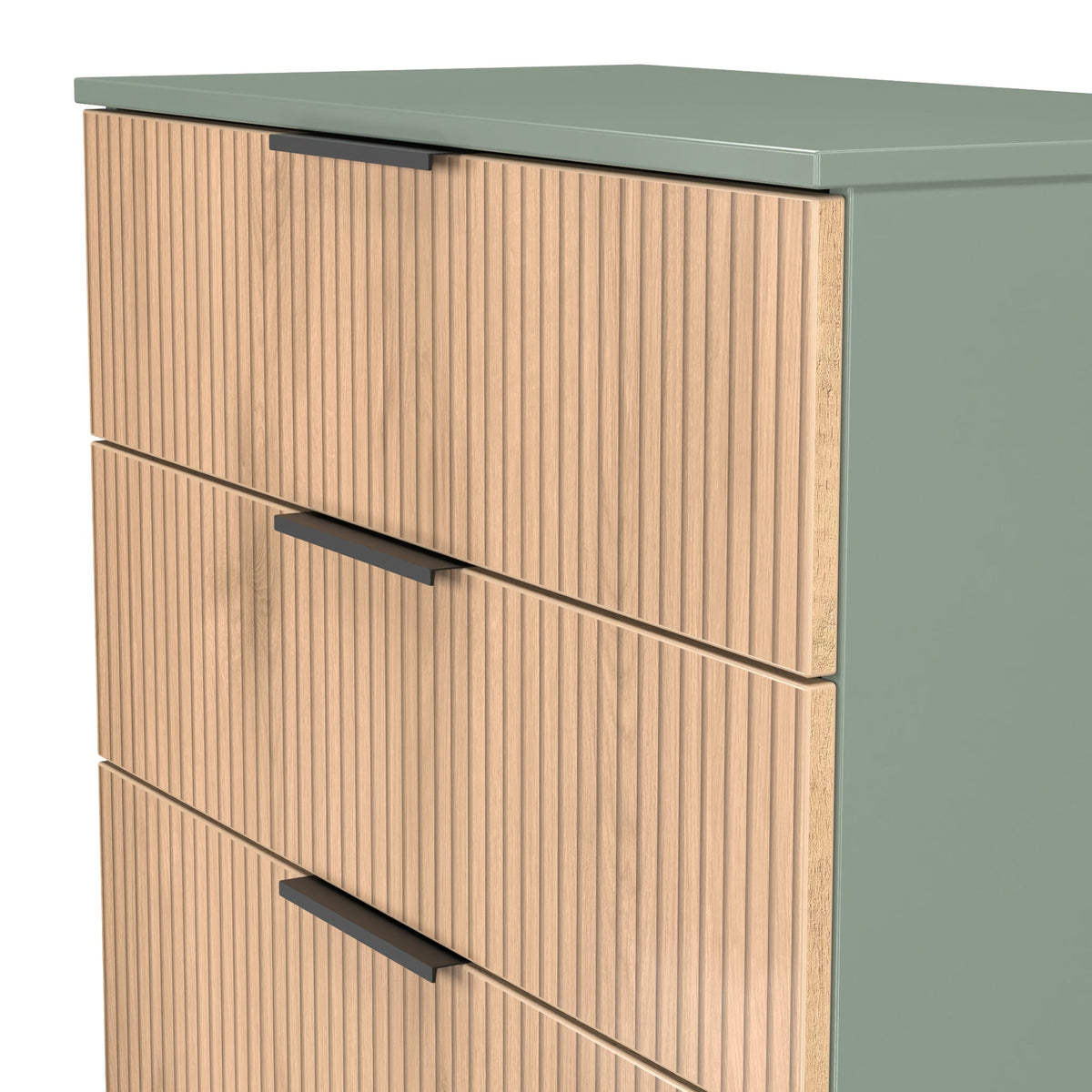 Jago Slatted Effect 4 Drawer Deep Chest