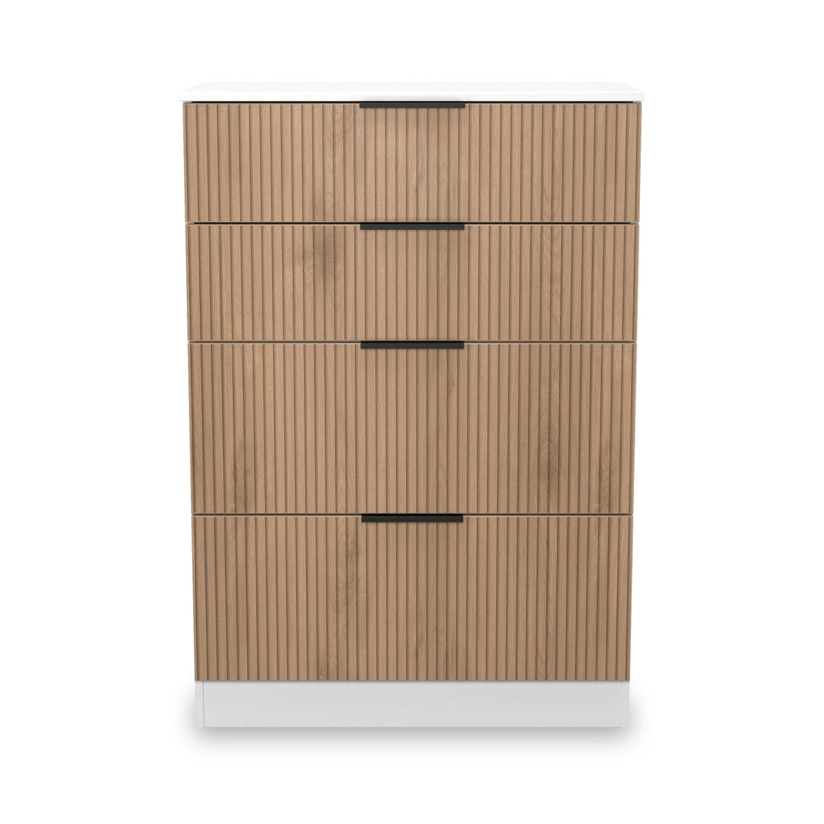 Jago Slatted Effect 4 Drawer Deep Chest