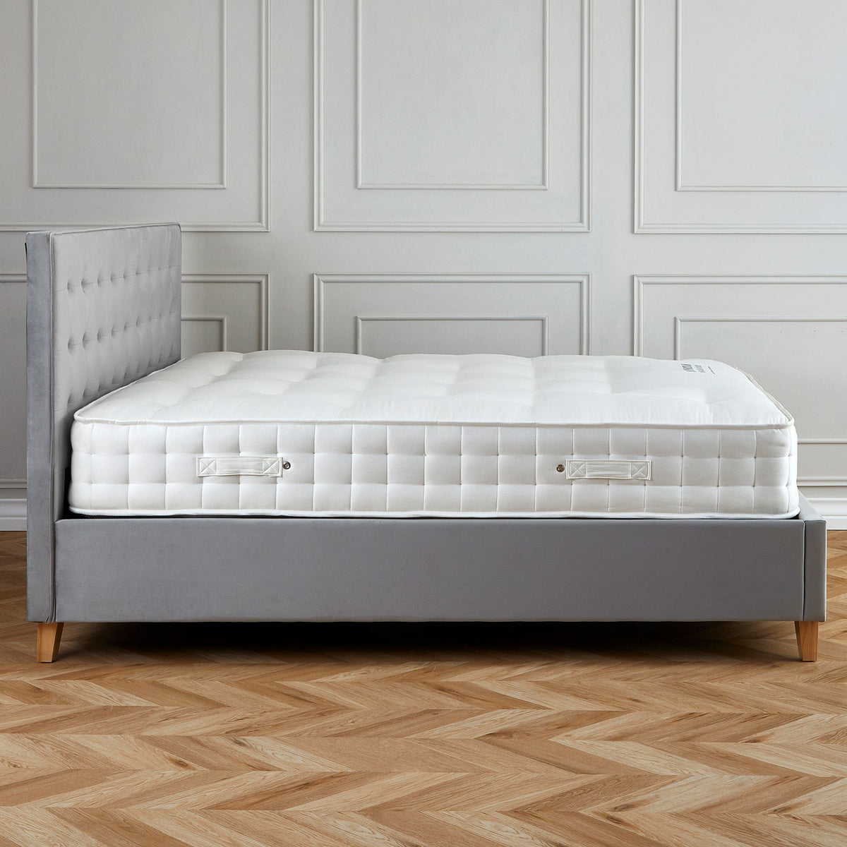 Kia Velvet Ottoman Storage Bed Frame