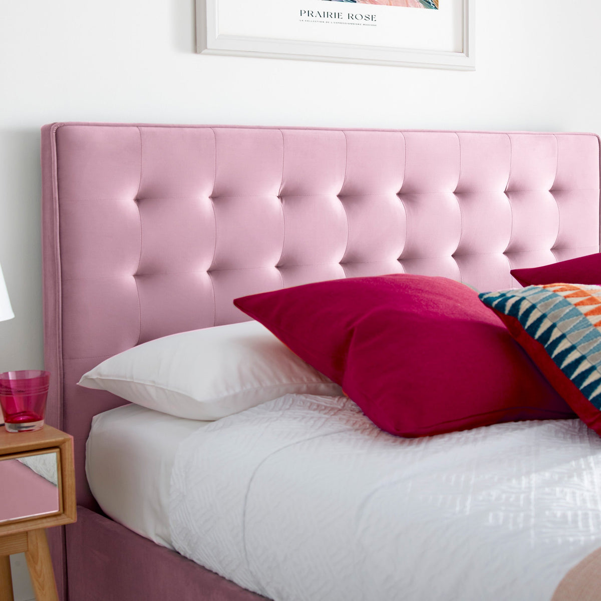 Kia Velvet Ottoman Bed