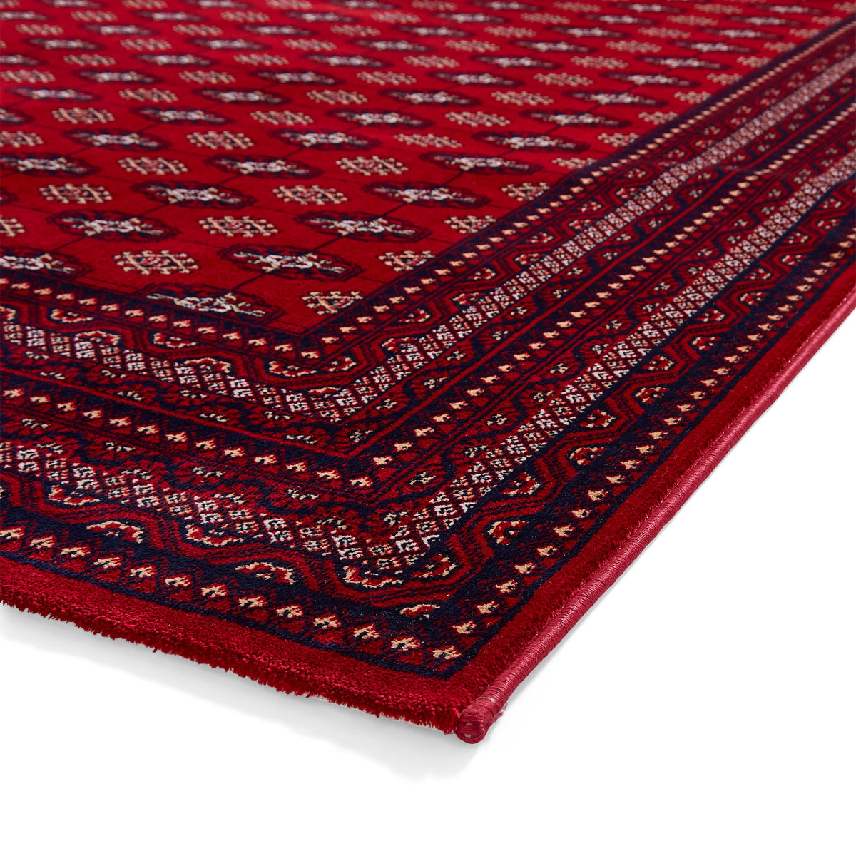 Belvett Traditional Diamond Pattern Rug