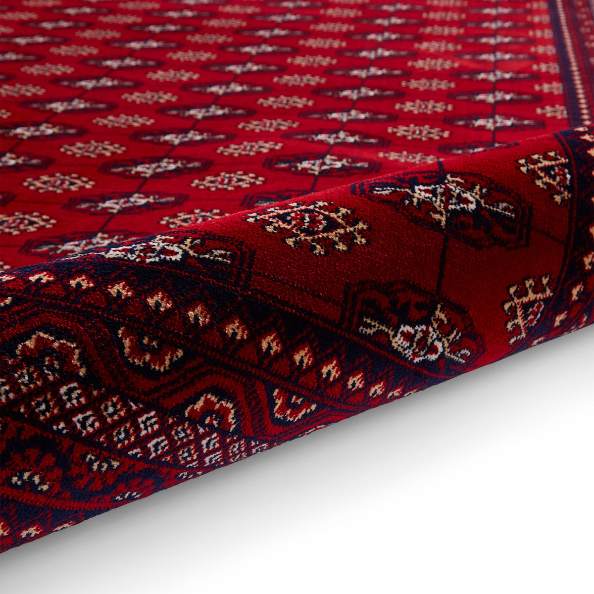 Belvett Traditional Diamond Pattern Rug