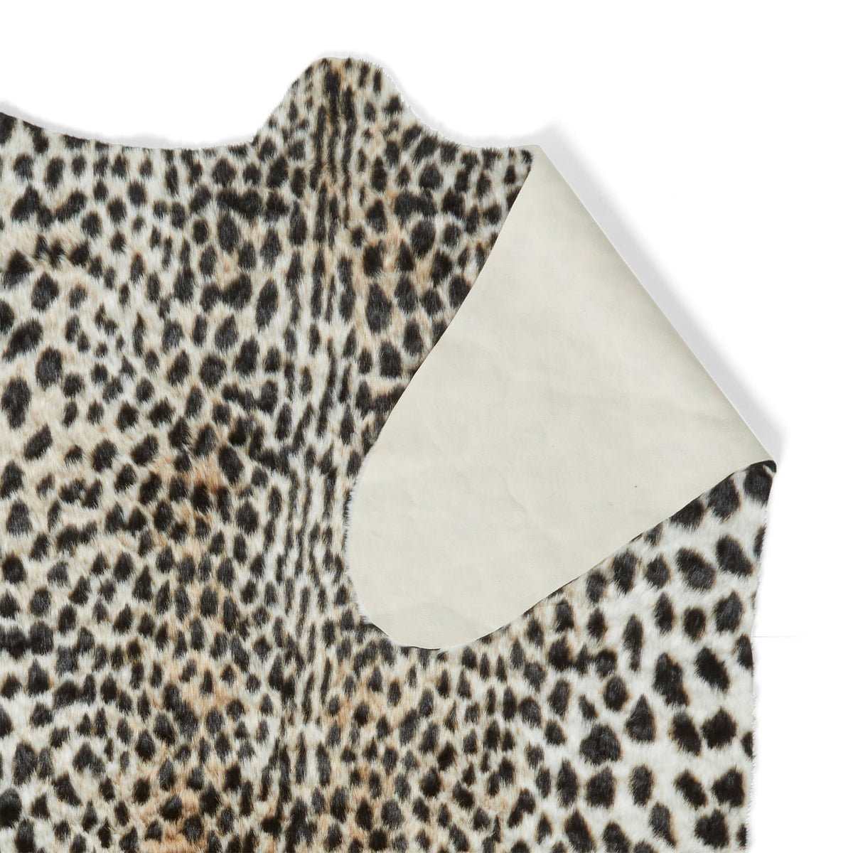 Faux Fur Cheetah Print Rug