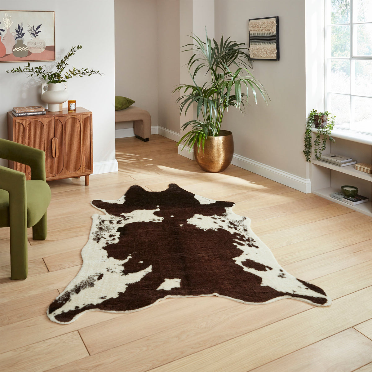 Alamo Faux Cow Print Rug