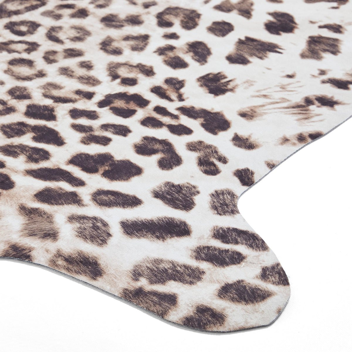 Dakar Faux Fur Leopard Print Rug