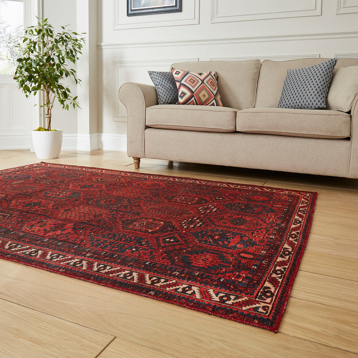 Birchall Washable Aztec Design Rug
