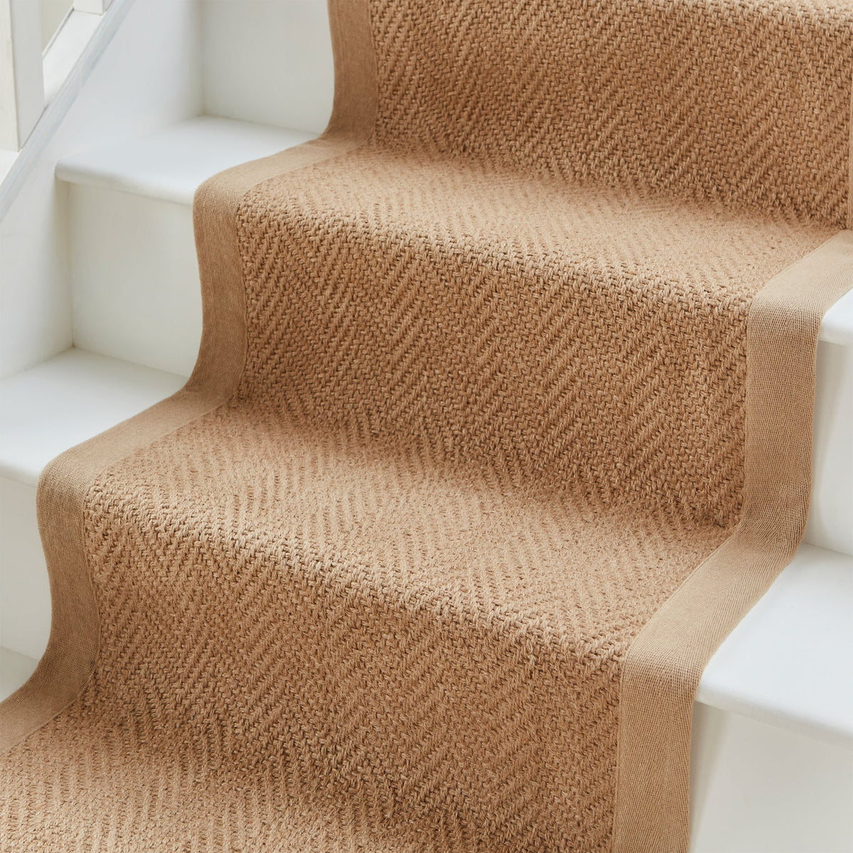 Ford Herringbone Jute Border Rug