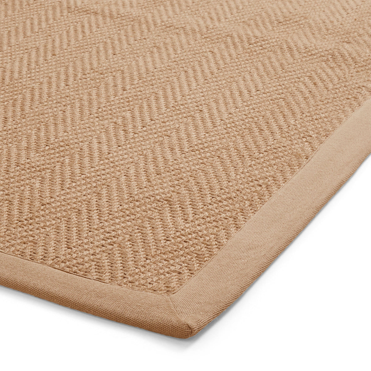Ford Herringbone Jute Border Rug