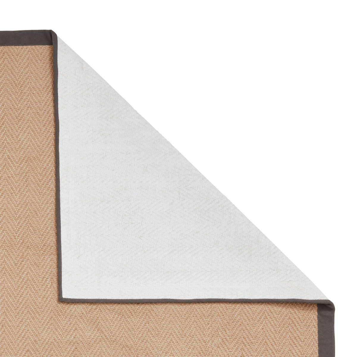 Ford Herringbone Jute Border Rug