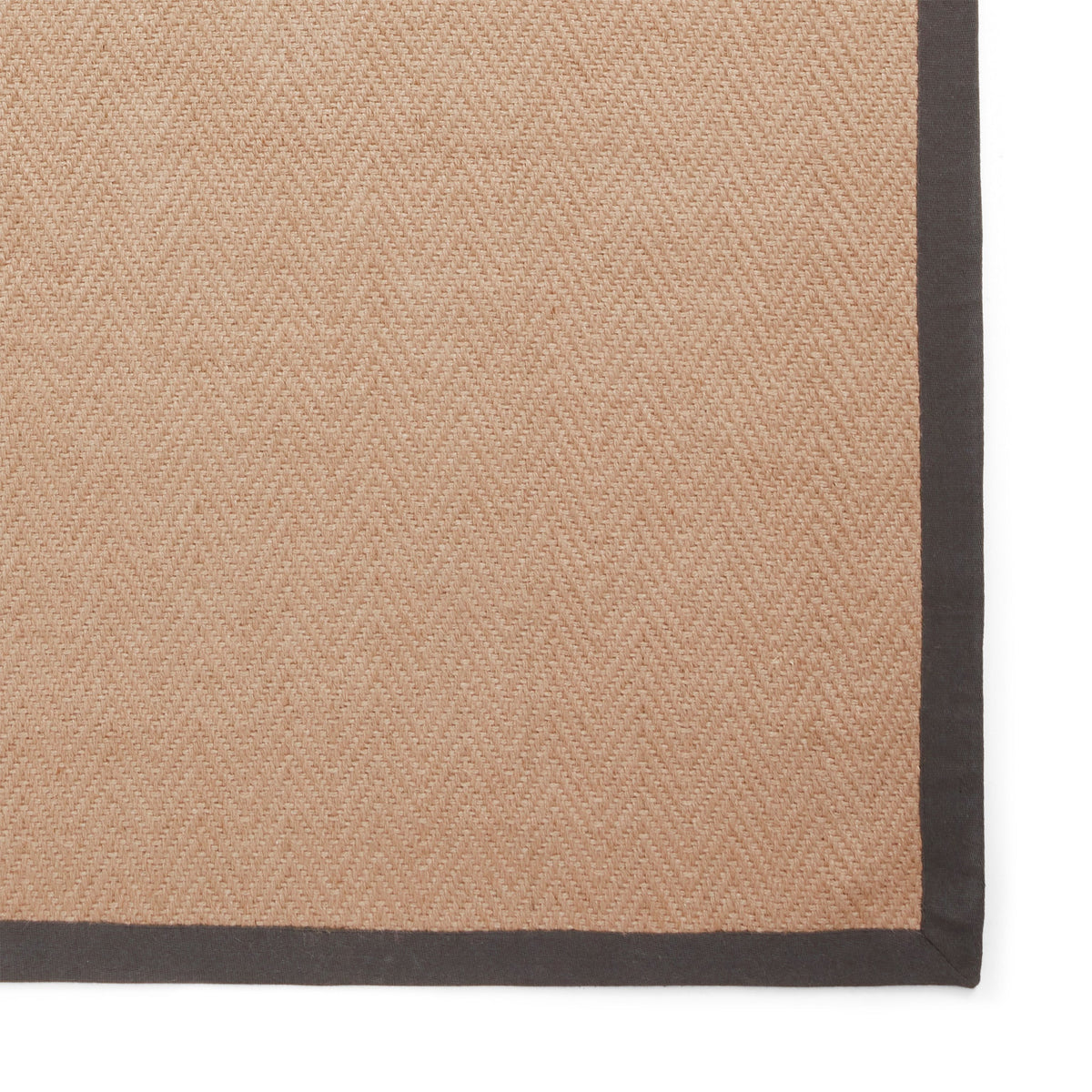 Ford Herringbone Jute Border Rug