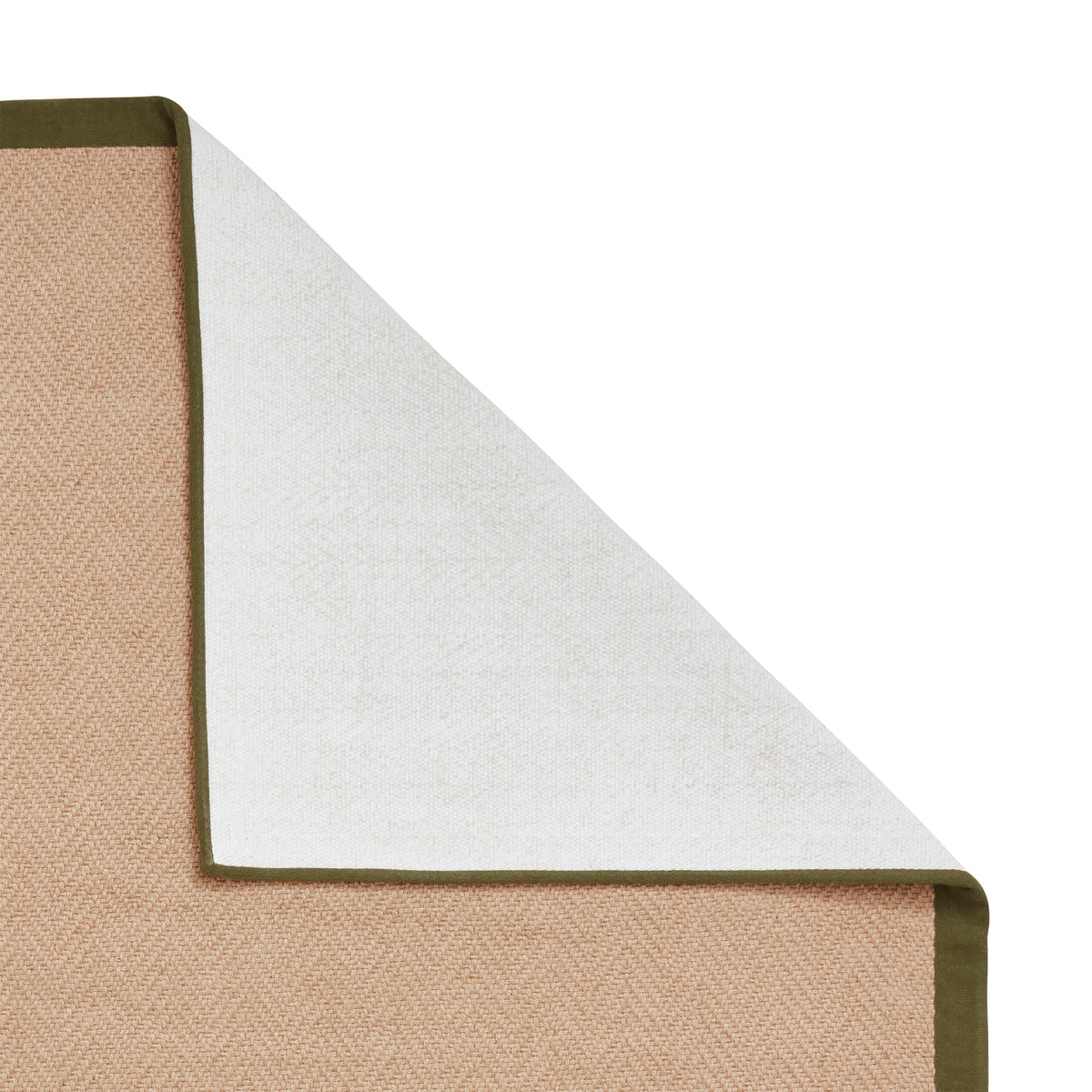 Ford Herringbone Jute Border Rug