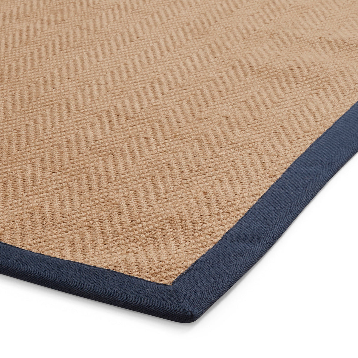 Ford Herringbone Jute Border Rug