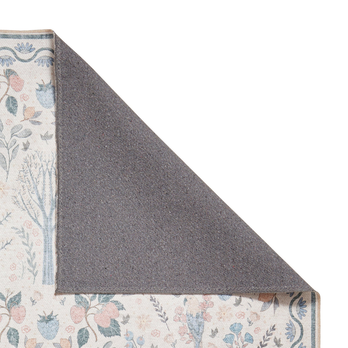 Emmie Washable Classic Floral Print Rug