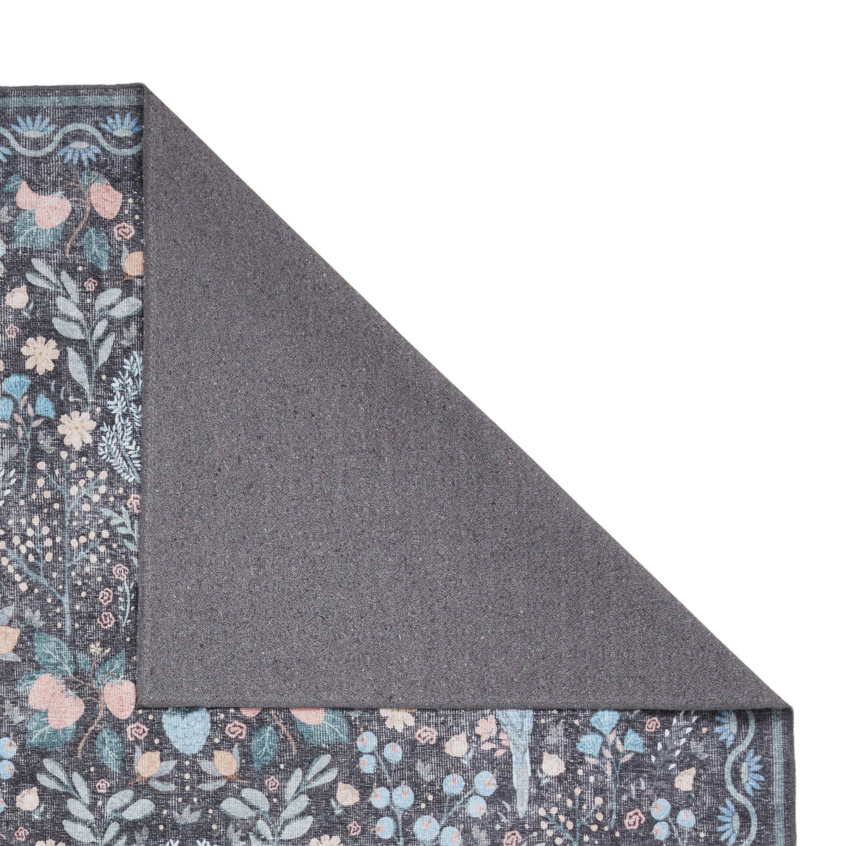 Emmie Washable Classic Floral Print Rug