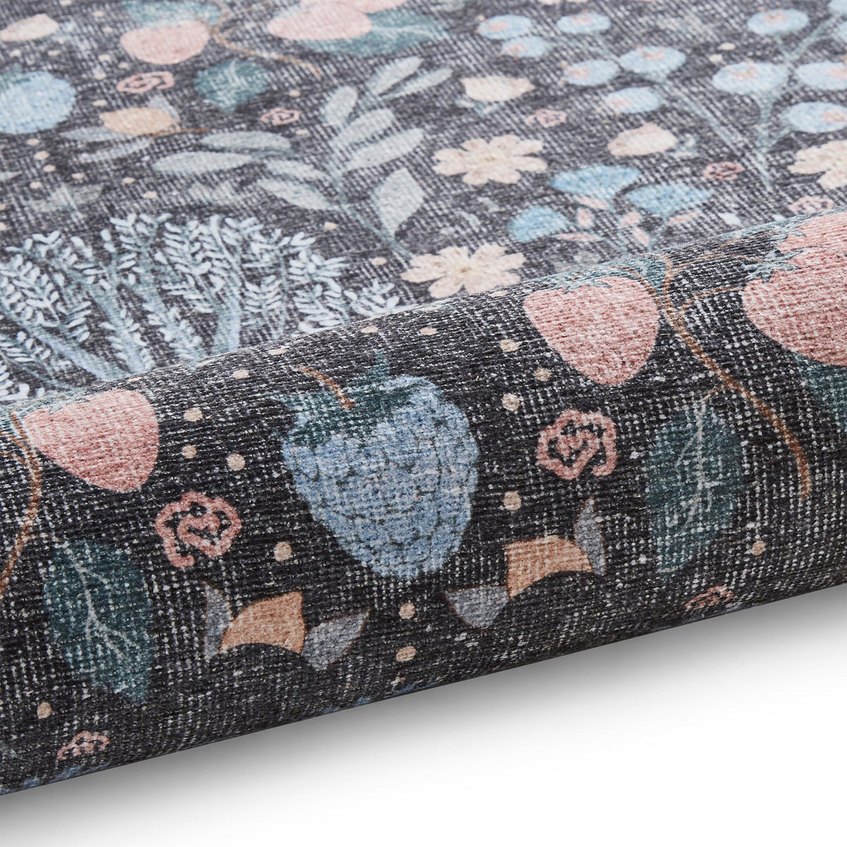 Emmie Washable Classic Floral Print Rug