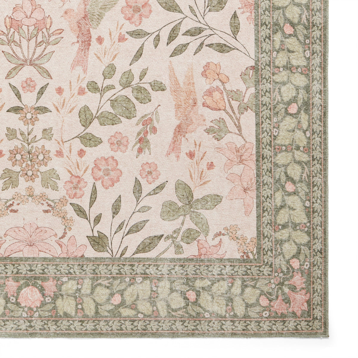 Rosa Classic Floral Print Rug