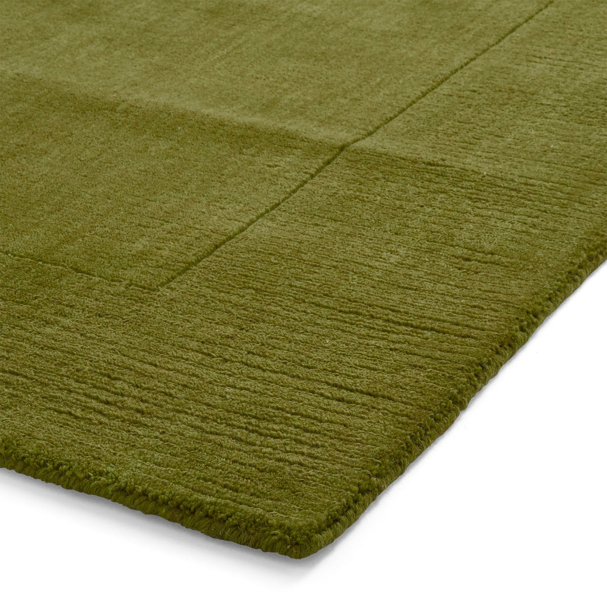 Lauder Plain Wool Border Rug