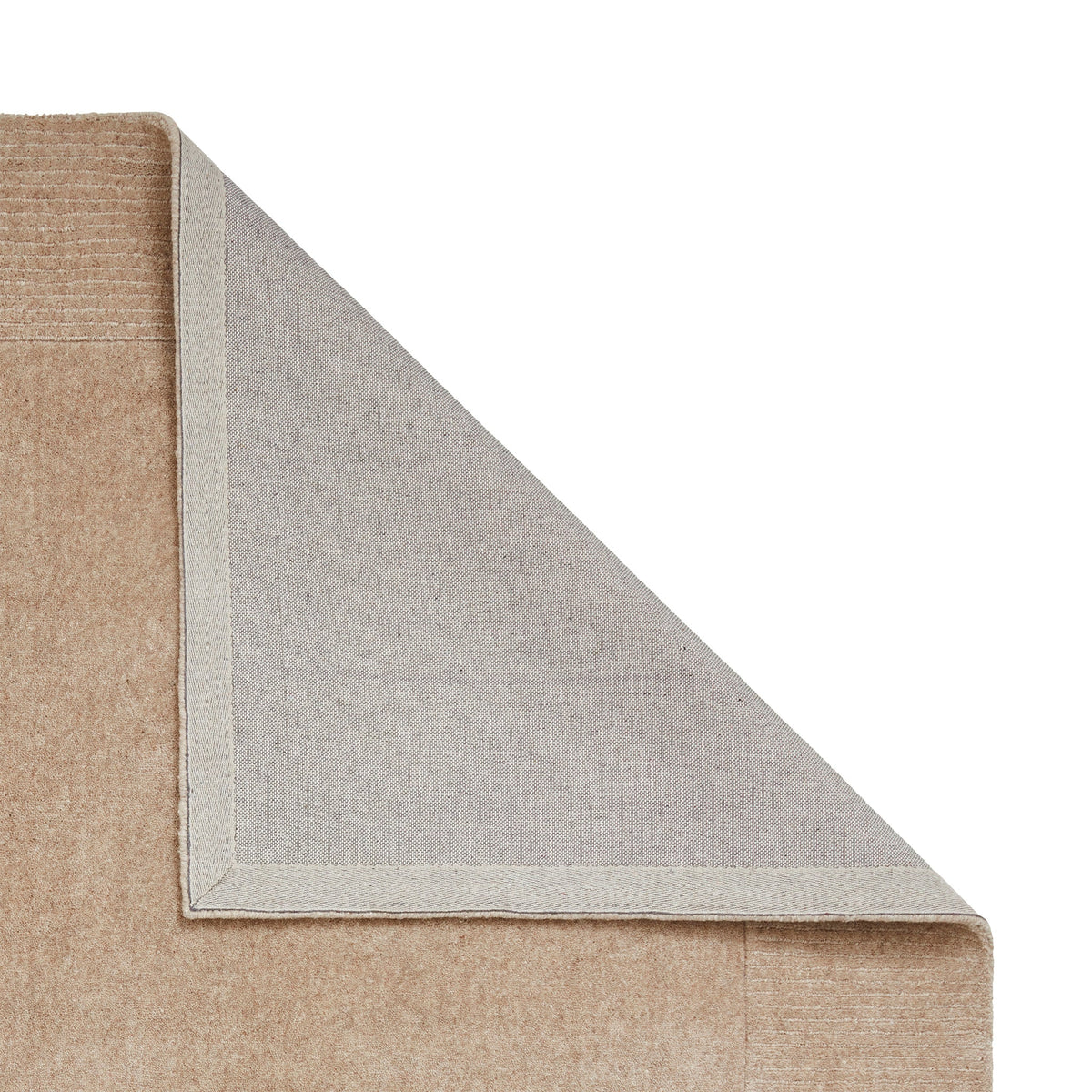 Lauder Plain Wool Border Rug