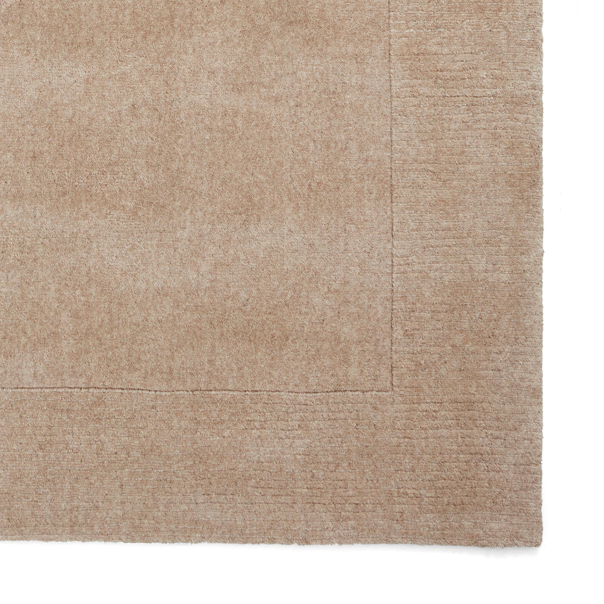 Lauder Plain Wool Border Rug