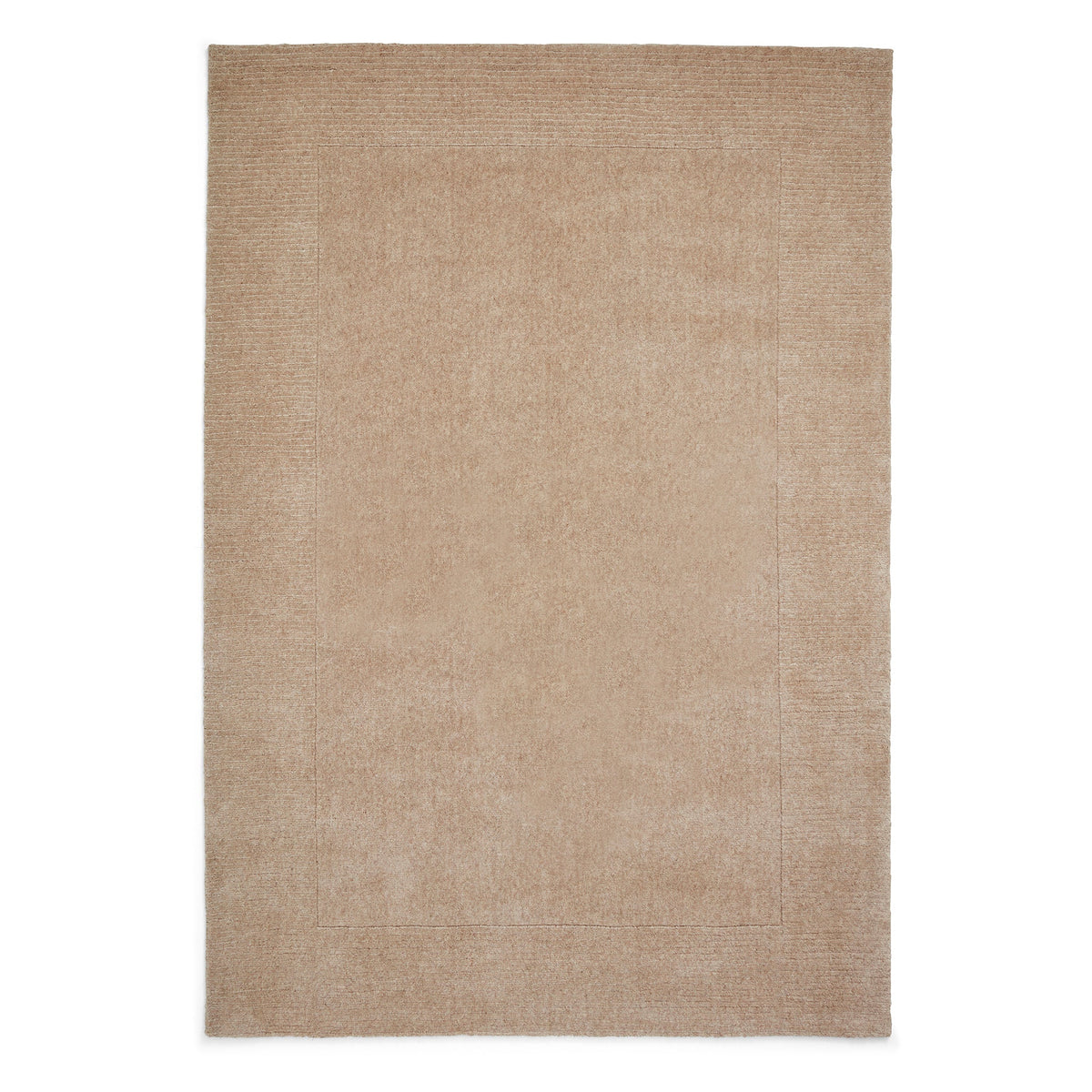 Lauder Plain Wool Border Rug