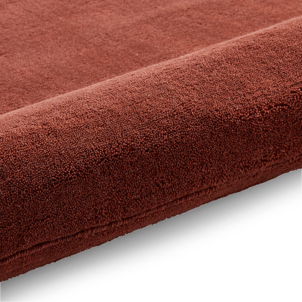 Lauder Plain Wool Border Rug