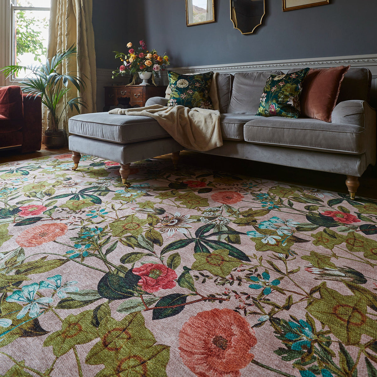 Clarke & Clarke Passiflora Washable Rug