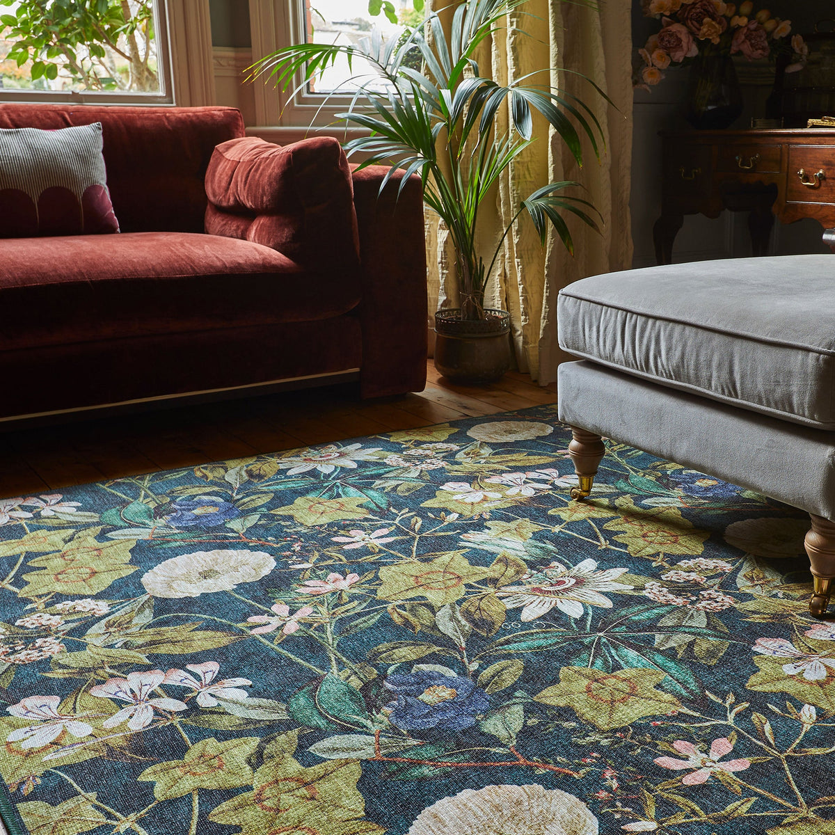 Clarke & Clarke Passiflora Washable Rug