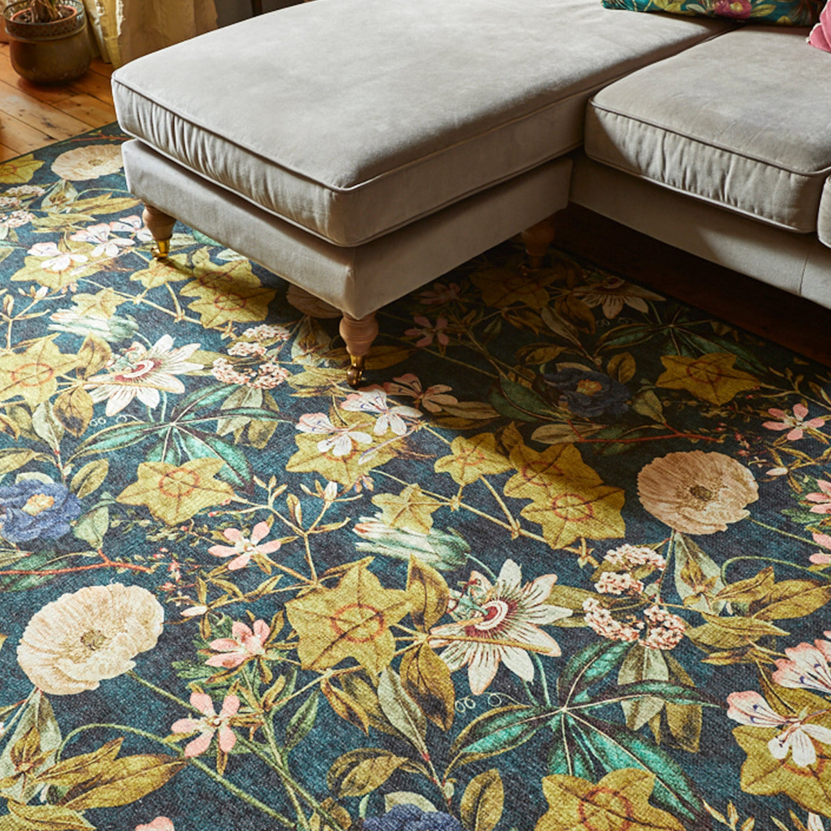 Clarke & Clarke Passiflora Washable Rug