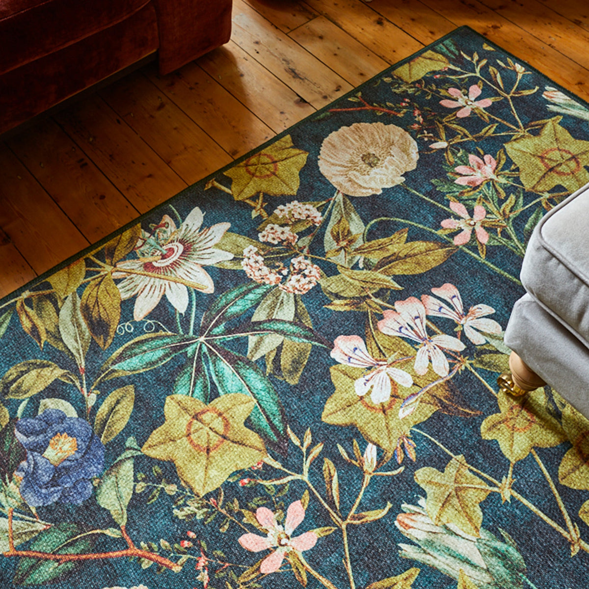 Clarke & Clarke Passiflora Washable Rug