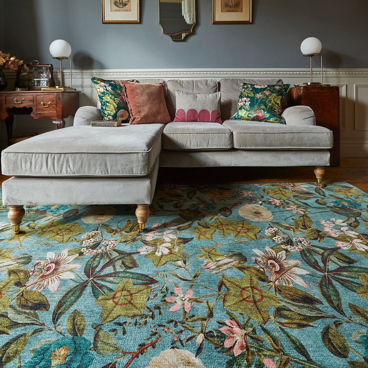 Clarke & Clarke Passiflora Washable Rug