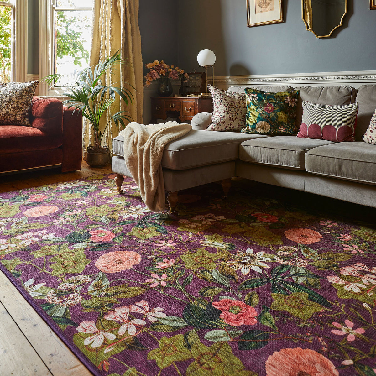 Clarke & Clarke Passiflora Washable Rug