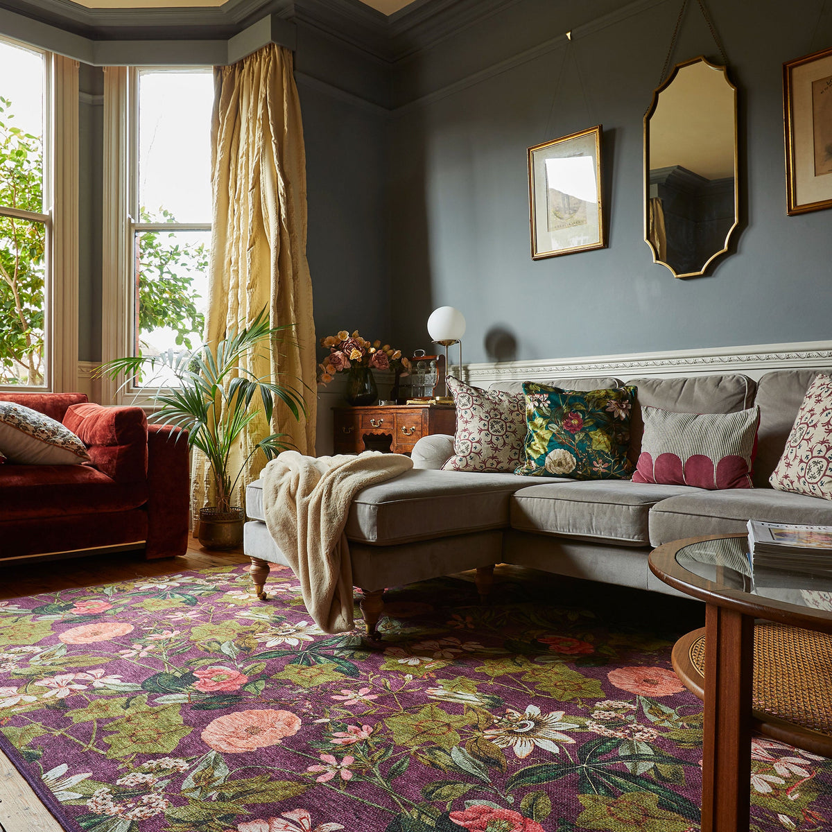 Clarke & Clarke Passiflora Washable Rug