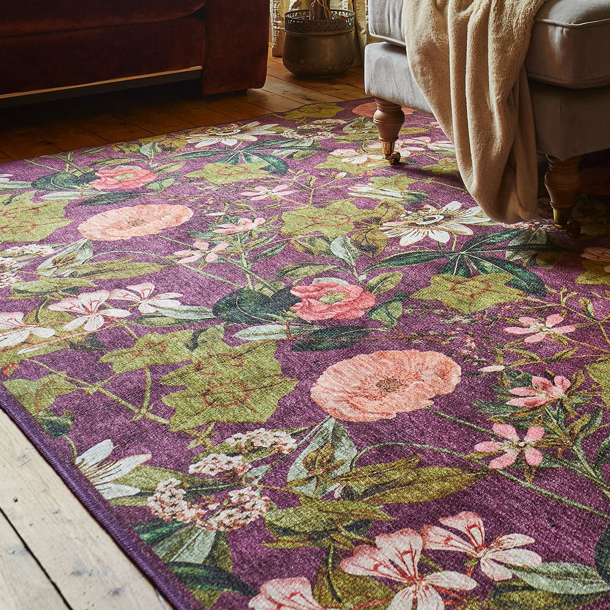 Clarke & Clarke Passiflora Washable Rug