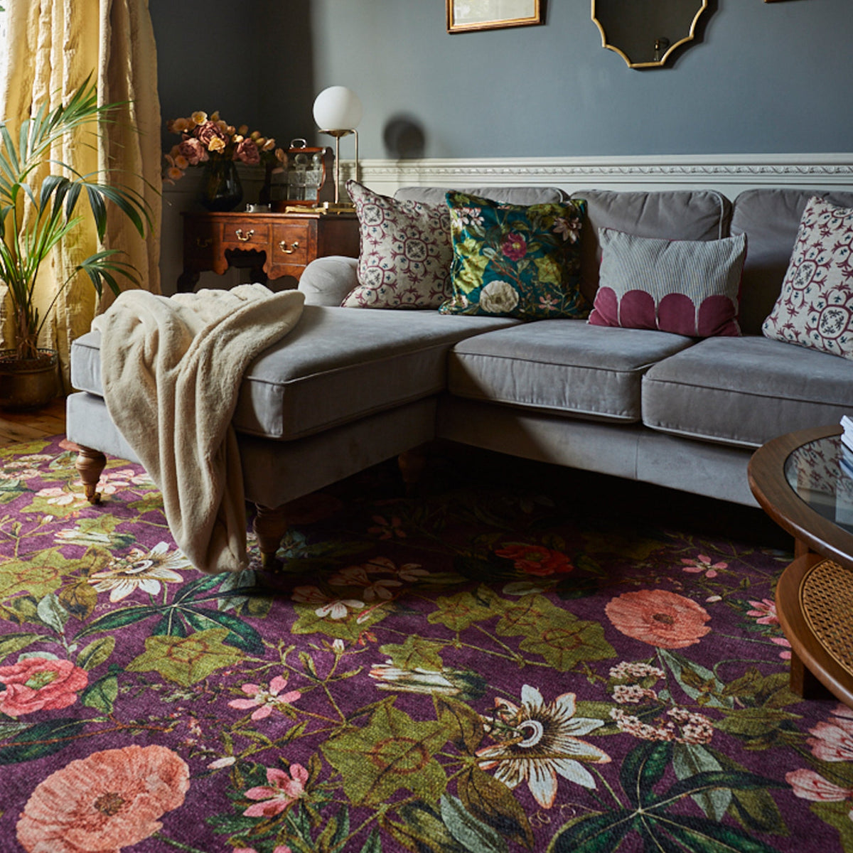 Clarke & Clarke Passiflora Washable Rug