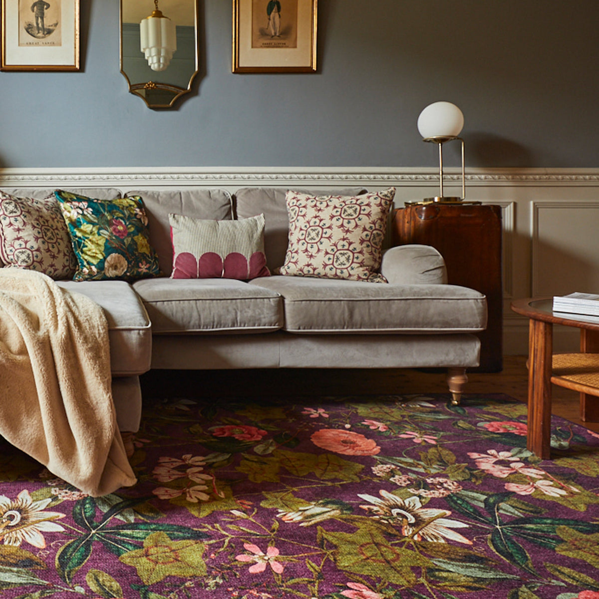 Clarke & Clarke Passiflora Washable Rug