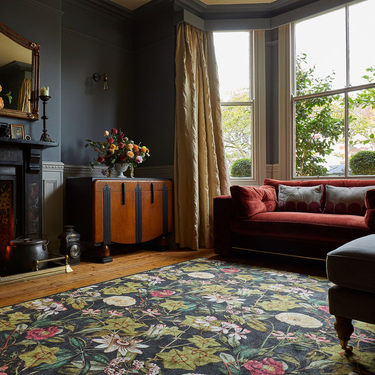 Clarke & Clarke Passiflora Washable Rug
