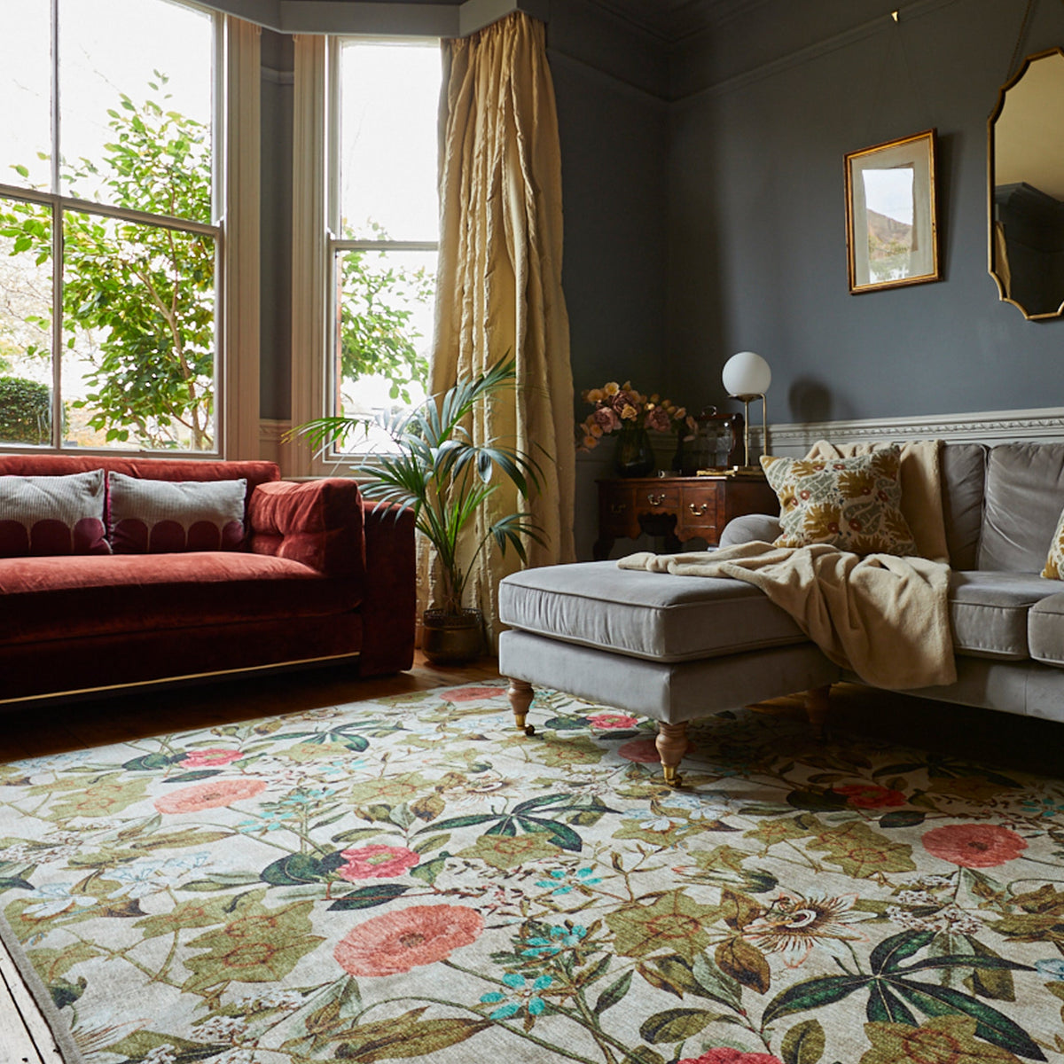 Clarke & Clarke Passiflora Washable Rug