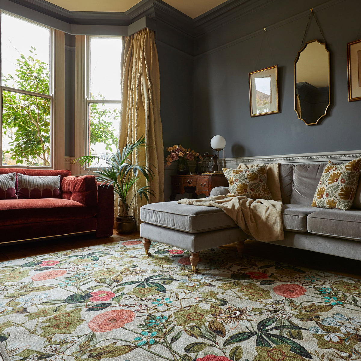 Clarke & Clarke Passiflora Washable Rug